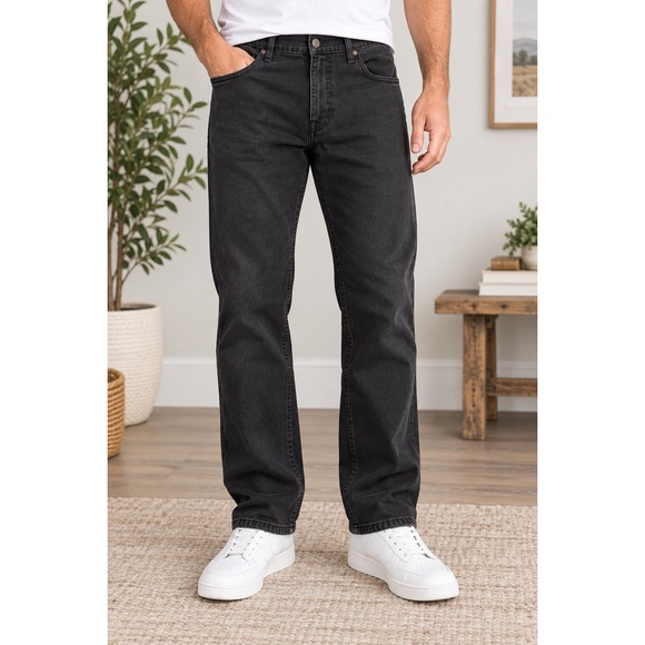 Levi's Other - Levi's Men's Black Jeans W46 L30 Big Tall Straight Leg 18757